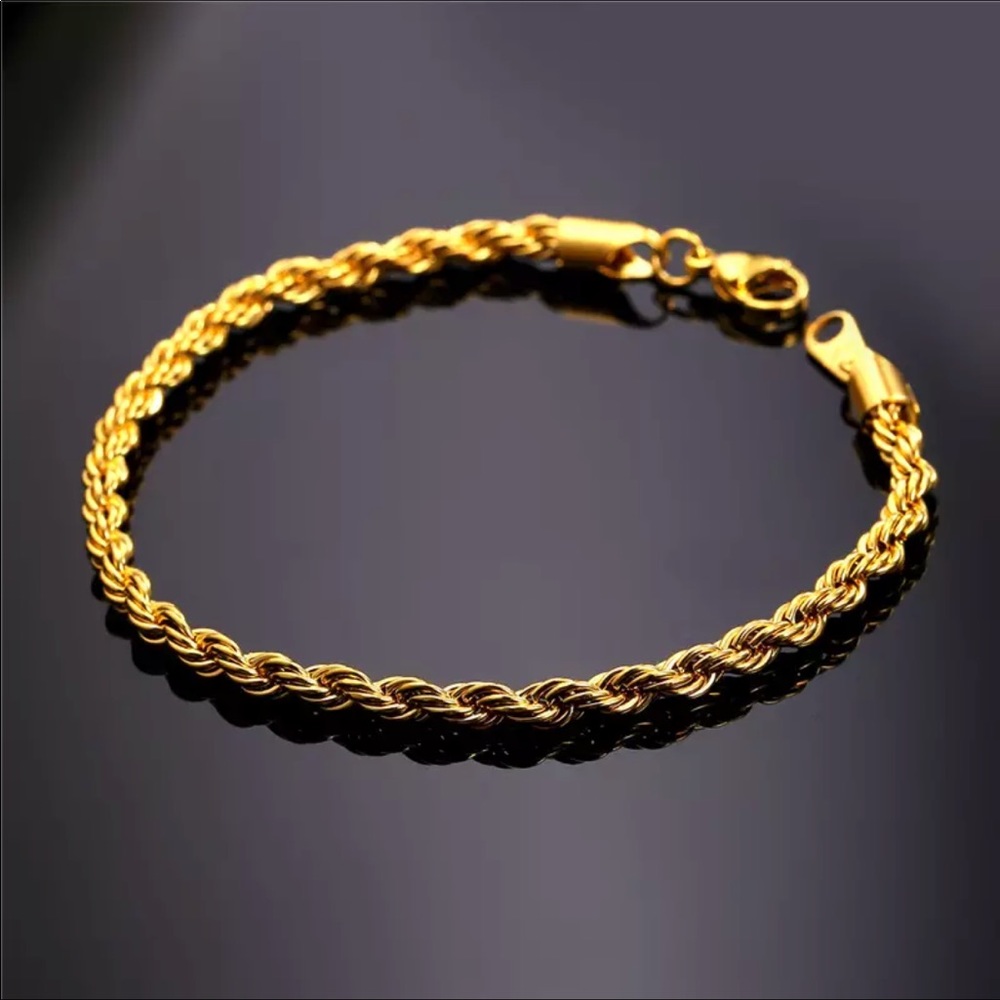 New 18K real gold plated bracelet